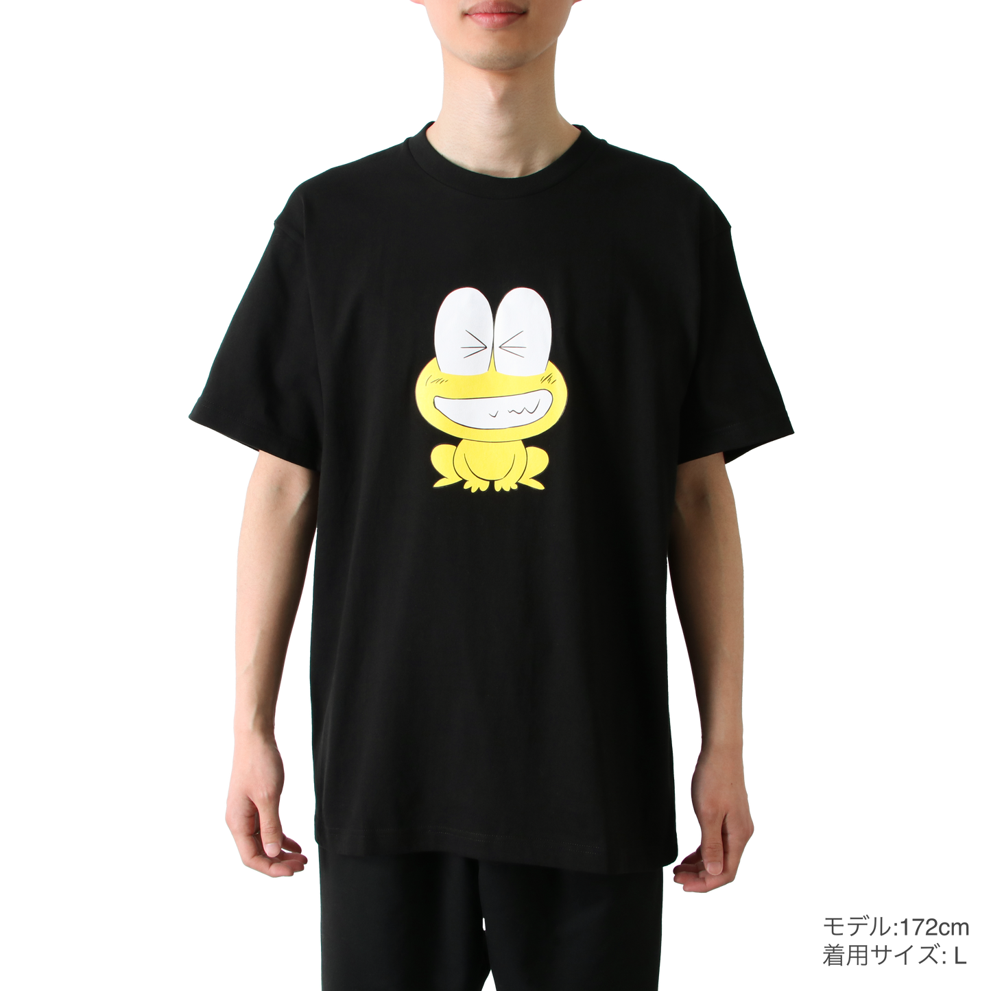 Tシャツ|ピョン吉ハッピー(黒)