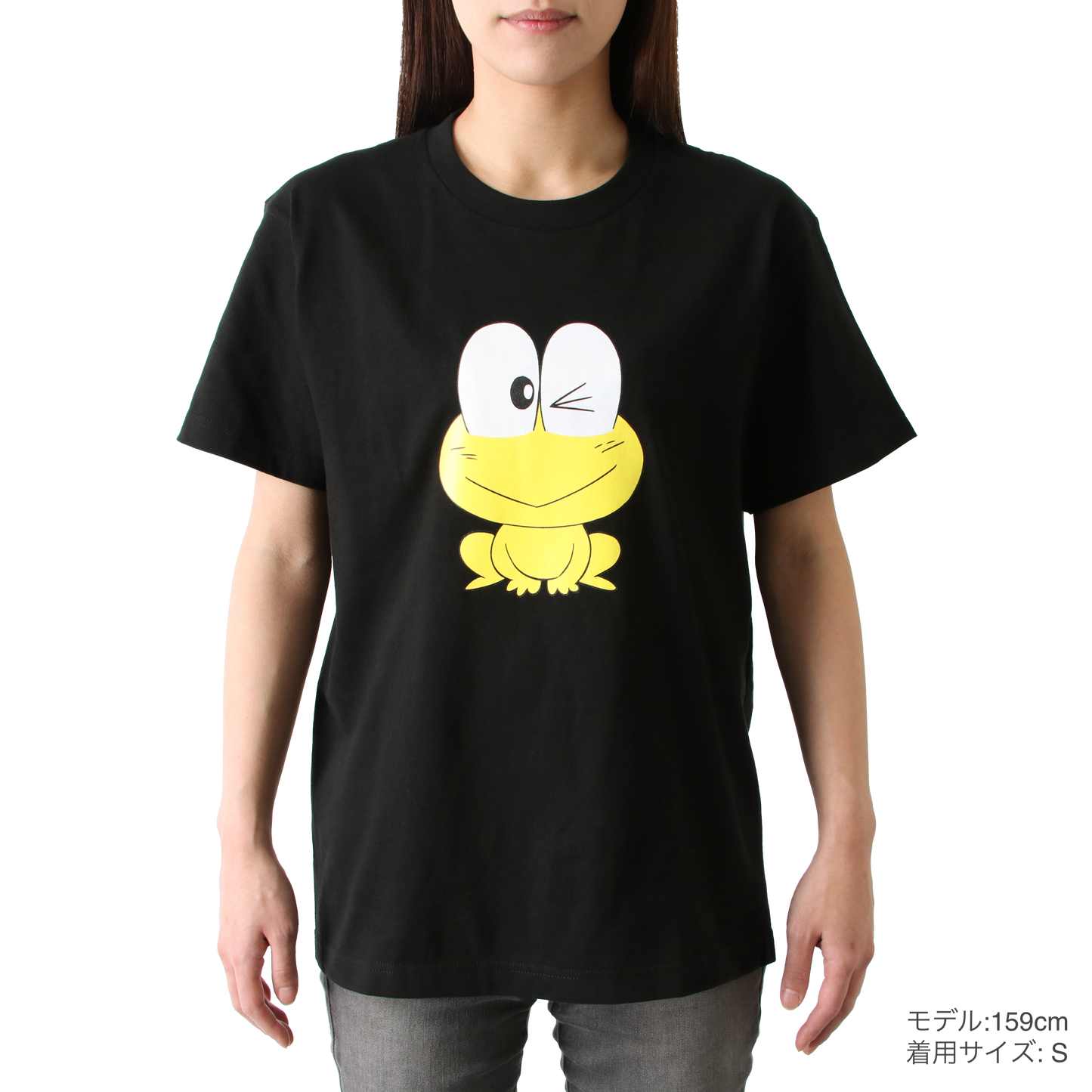 Tシャツ|ピョン吉ウインク(黒)