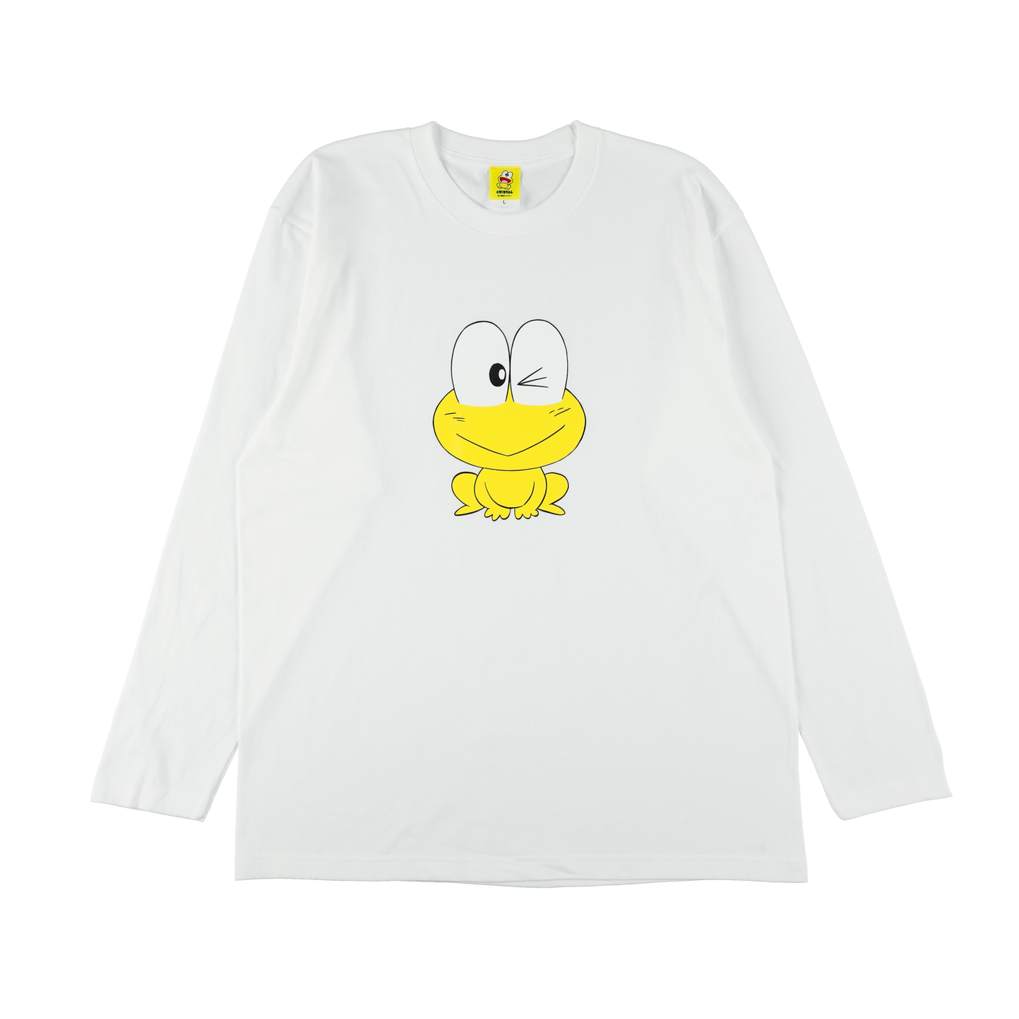 長袖Tシャツ|ピョン吉ウインク(白)