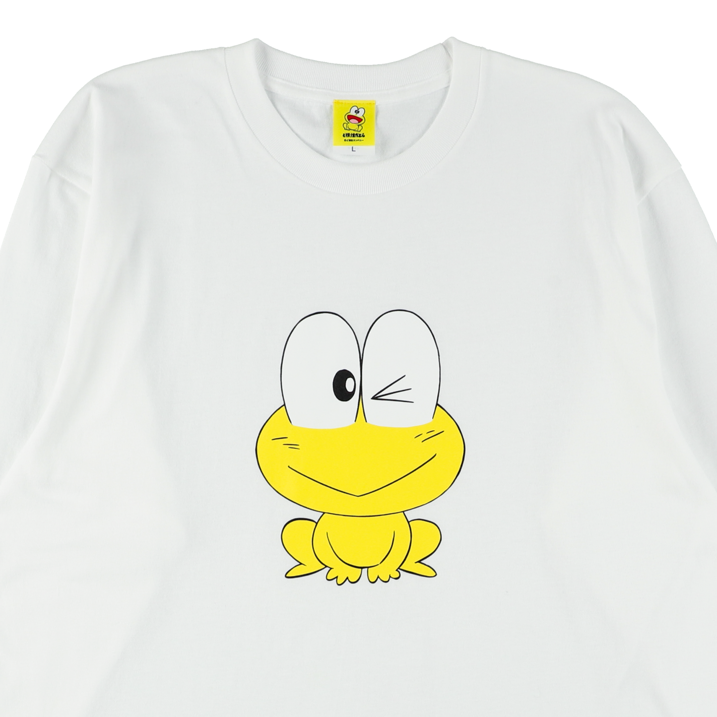 長袖Tシャツ|ピョン吉ウインク(白)