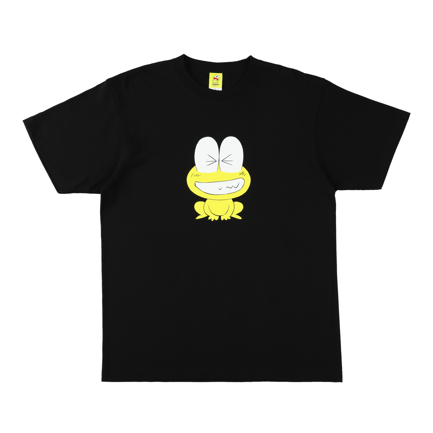 ど根性ガエル公式ショップ|Tシャツ|ピョン吉ハッピー(黒) ど根性ガエル公式ショップ|Tシャツ|ピョン吉ハッピー(黒)