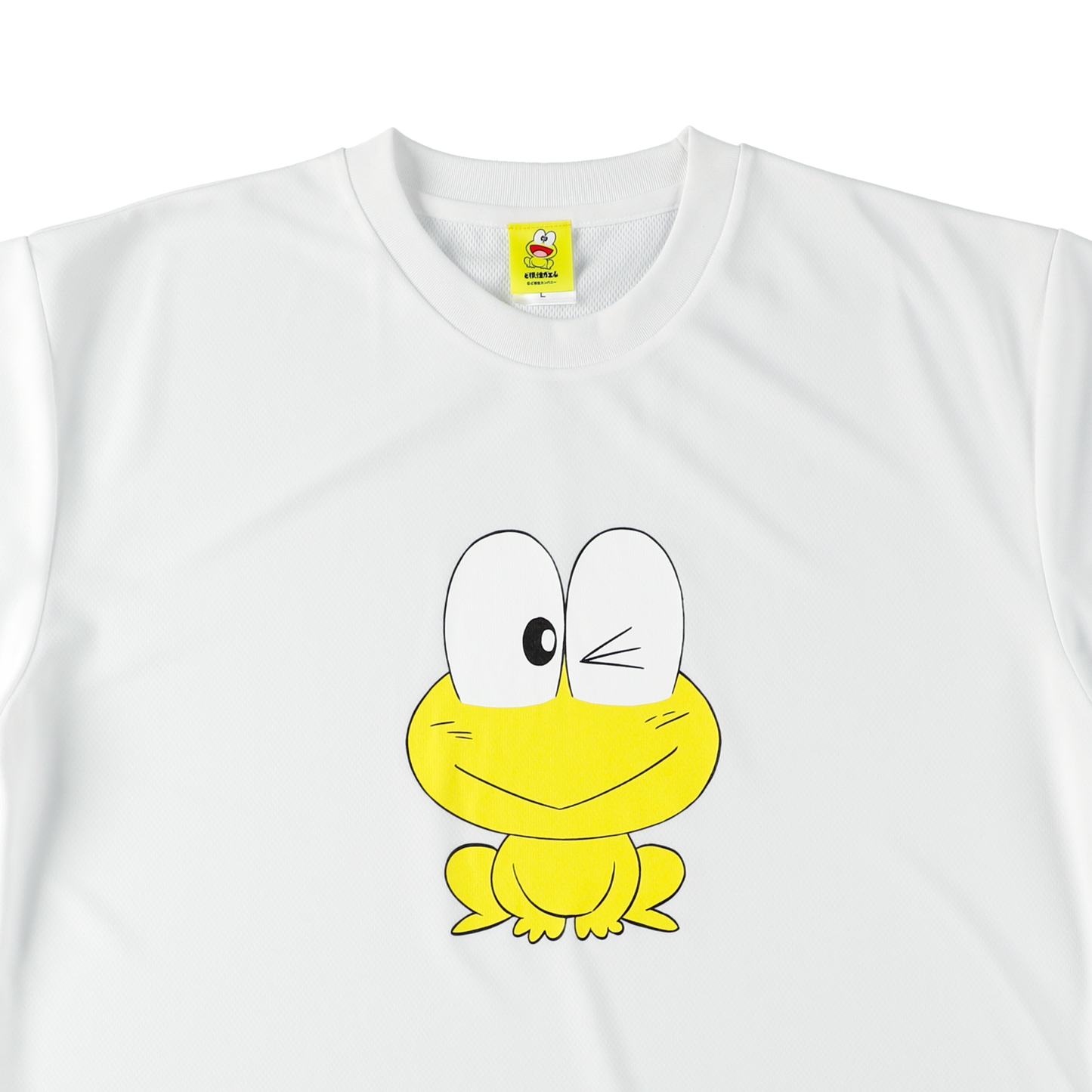 ドライTシャツ|ピョン吉ウインク(白)