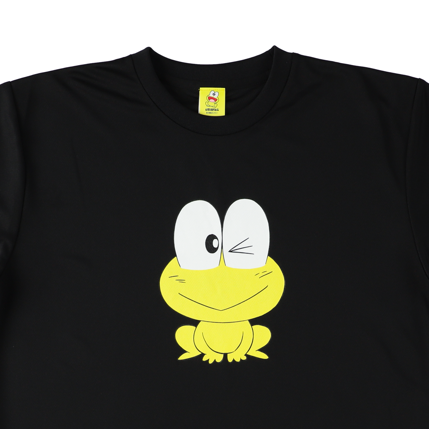 ドライTシャツ|ピョン吉ウインク(黒)