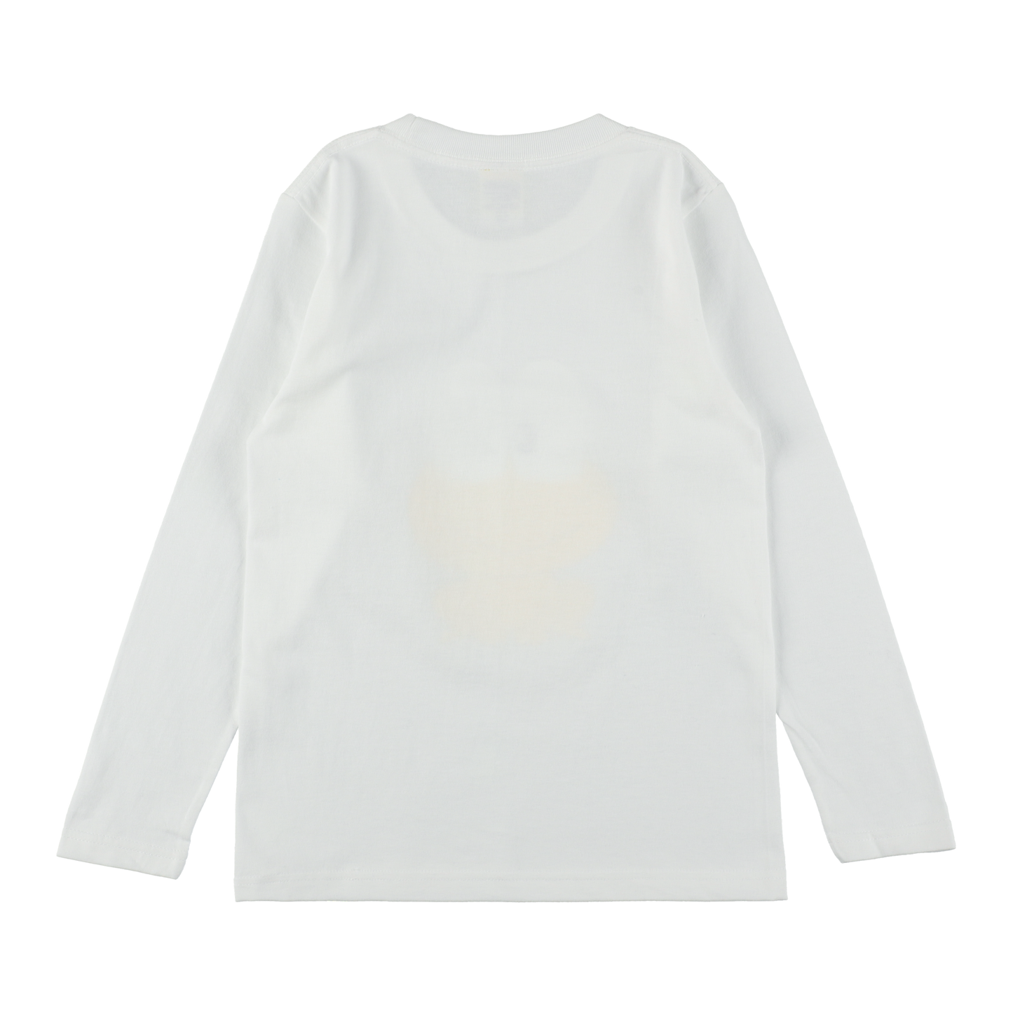 キッズ長袖Tシャツ|ピョン吉ウインク(白)